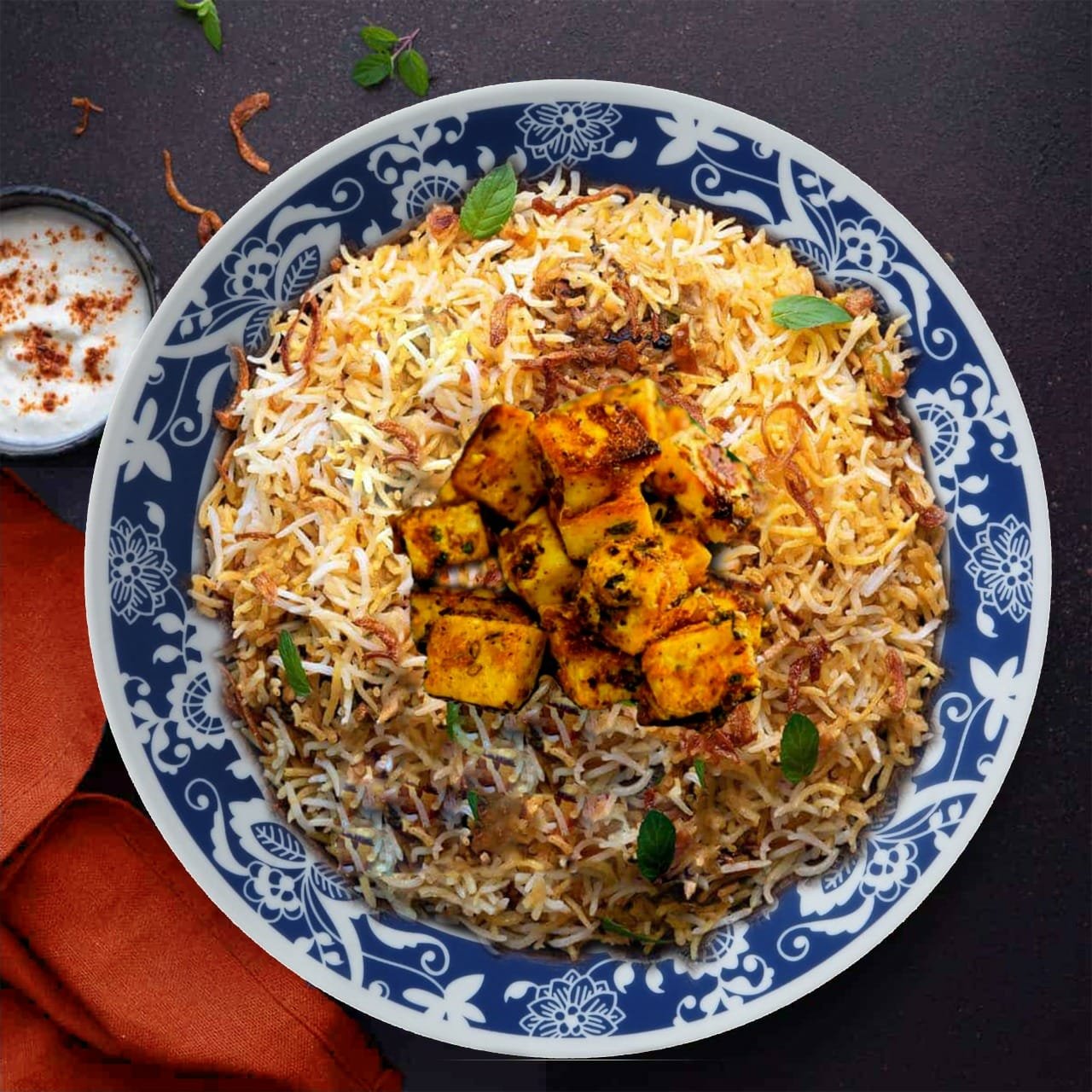 Hyderabadi Nizami Paneer Dum Biryani