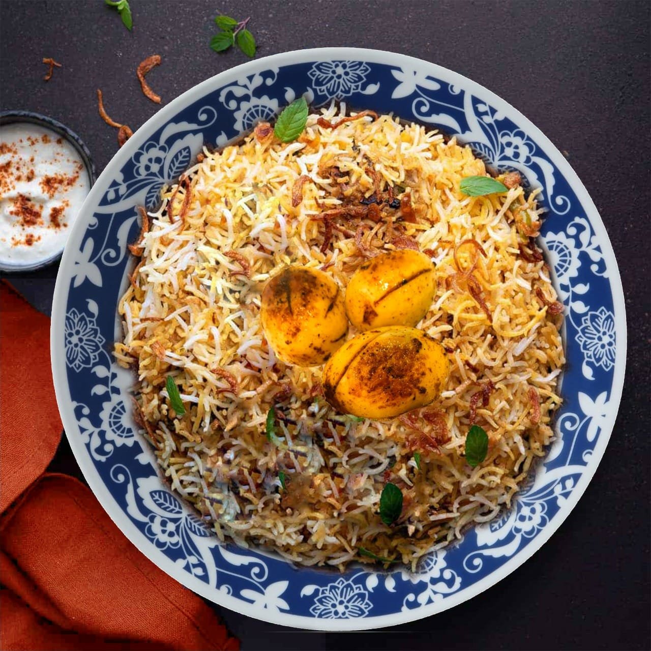 Hyderabadi Nizami Egg Dum Biryani
