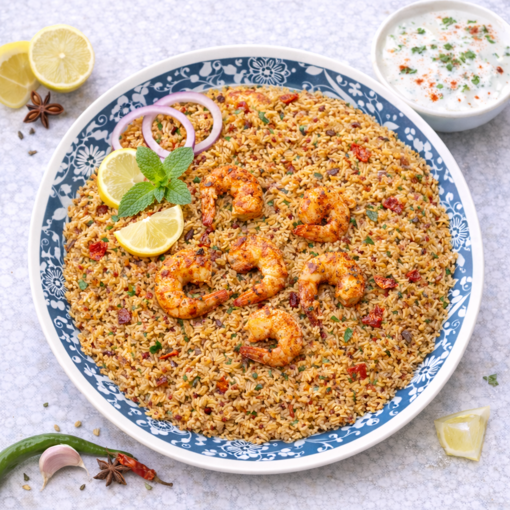 Ambur  Prawns Biryani