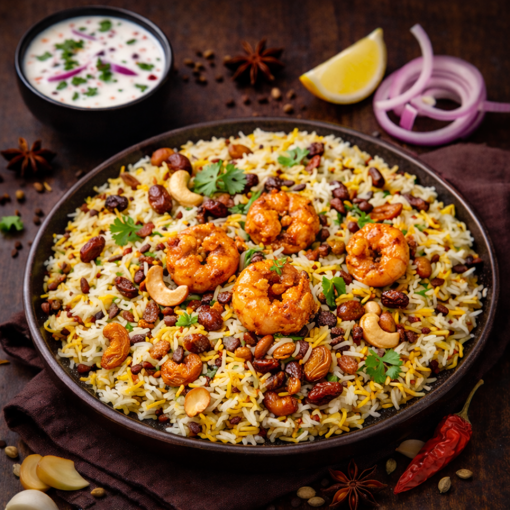 Malabar Prawns Biryani