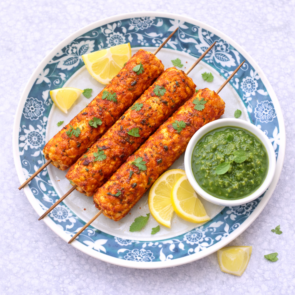 Tandoori Chicken Seekh Kebab
